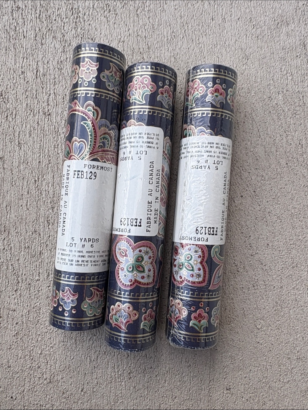 Vintage Decorative Navy Paisley Wallpaper Rolls - Multi-Color/gold